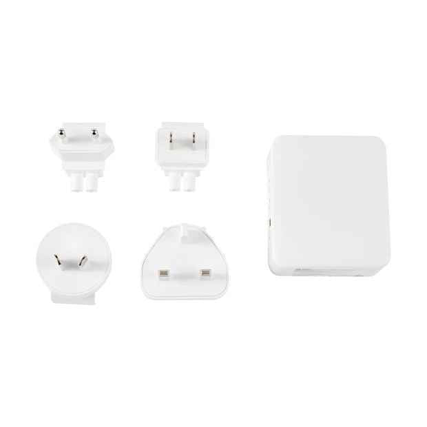 65W Universal Travel Wall Charger - White