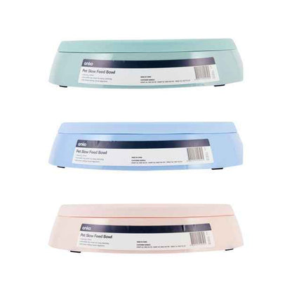 Pet Slow Feed Bowl, Assorted - Anko