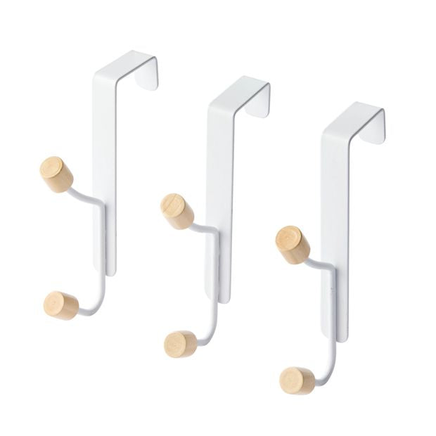3 Pack Over The Door Hooks - Anko