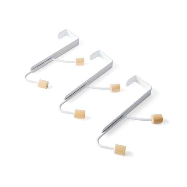 3 Pack Over The Door Hooks - Anko