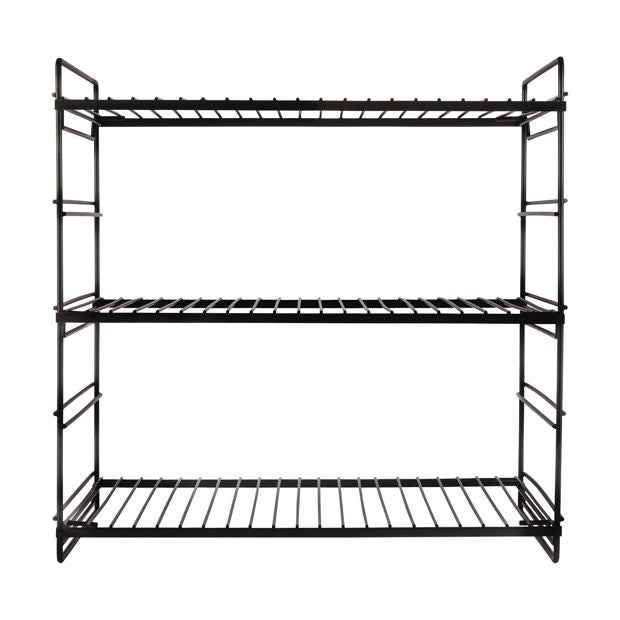 Black Wire 3 Tier Shelf - Anko