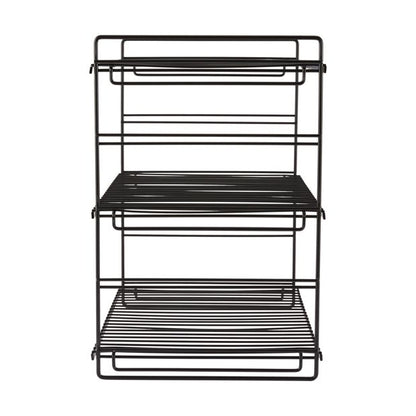 Black Wire 3 Tier Shelf - Anko