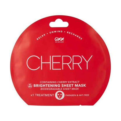 Brightening Sheet Mask 20ml  Cherry Extract - OXX Skincare