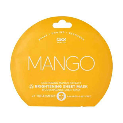 Brightening Sheet Mask  Mango Extract - OXX Skincare
