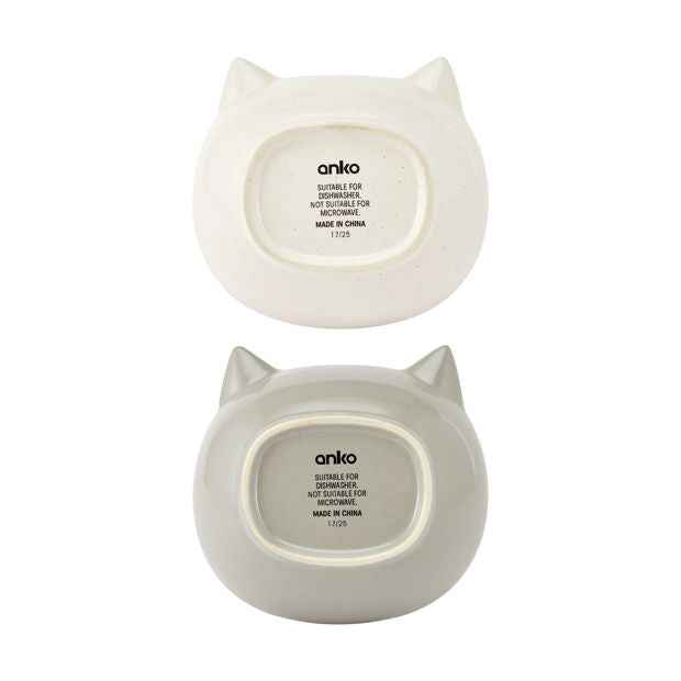 Cat Bowl Ceramic, Assorted - Anko