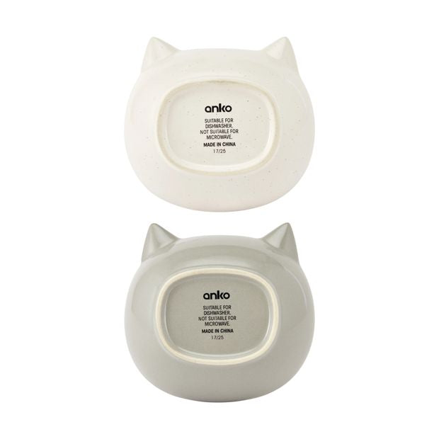 Cat Bowl Ceramic, Assorted - Anko