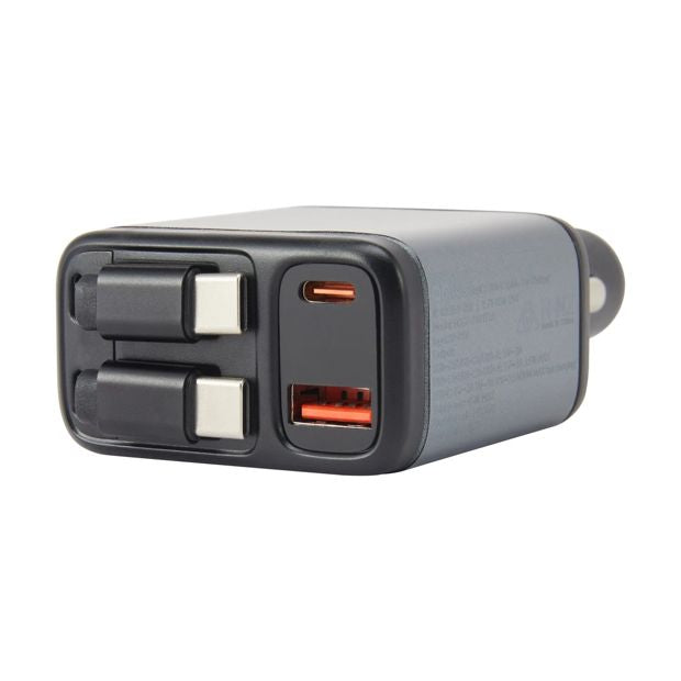45W Dual USB-C Cable Car Charger - Anko