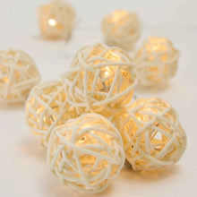 Rattan Look String Lights