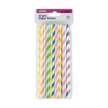 50 Piece Bright Paper Straws