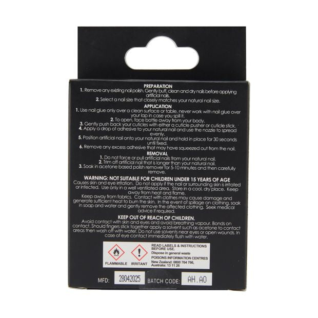 24 Pack Artificial Nails with Adhesive, Almond Shape, Butterfly Wings - OXX Cosmetics