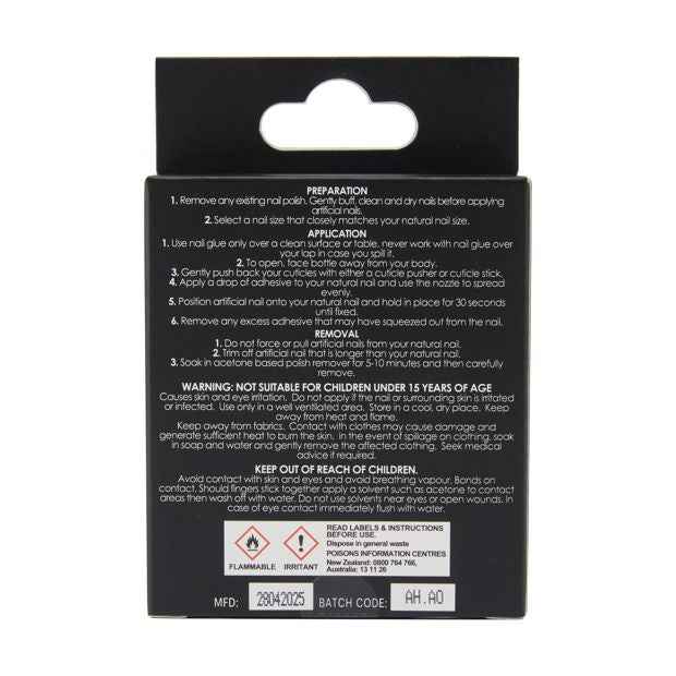 24 Pack Artificial Nails with Adhesive, Almond Shape, Mermaid - OXX Cosmetics