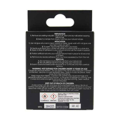 24 Pack Artificial Nails with Adhesive, Almond Shape, Mermaid - OXX Cosmetics