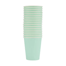 18 Pack Pastel Green Paper Cups
