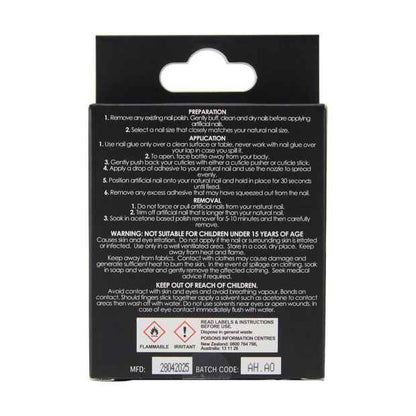 24 Pack Artificial Nails with Adhesive, Squareletto Shape, Pink Glitter - OXX Cosmetics