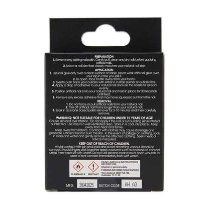 24 Pack Artificial Nails with Adhesive, Stiletto Shape, 3D Lime - OXX Cosmetics