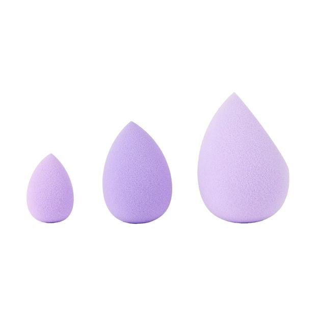3 Pack Blender Sponge, Purple - OXX Cosmetics