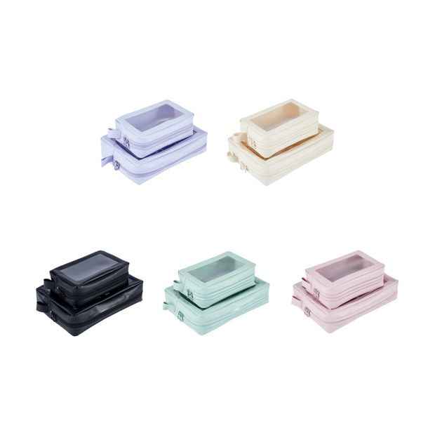 2 Piece Clear Travel Pouch, Assorted - Anko