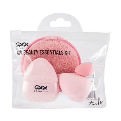 4 Pack Beauty Essentials Kit, Pink - OXX Cosmetics