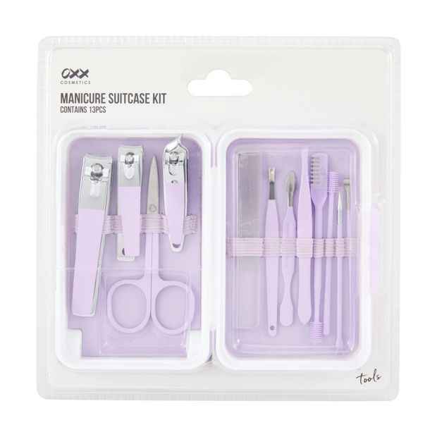13 Piece Manicure Suitcase Kit - OXX Cosmetics