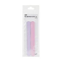2 Pack Peel Away Nail File, Purple and Pink - OXX Cosmetics