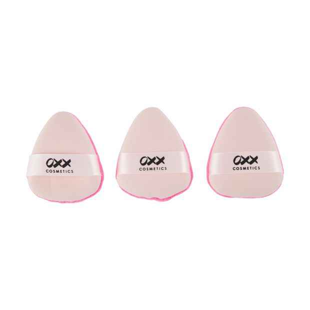 3 Pack Double Sided Powder Puff, Pink - OXX Cosmetics