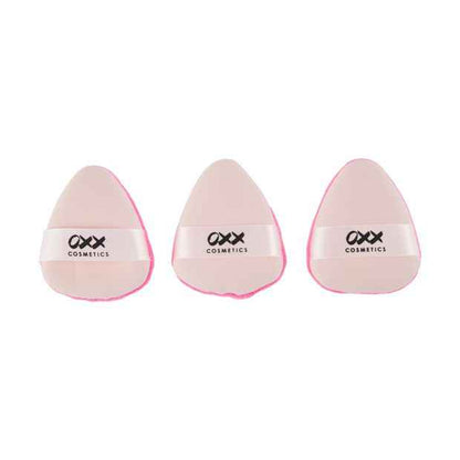 3 Pack Double Sided Powder Puff, Pink - OXX Cosmetics