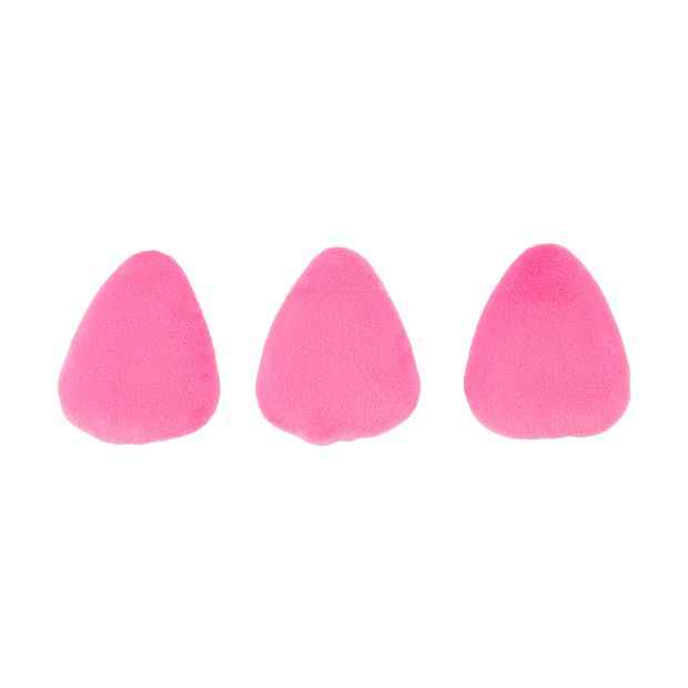 3 Pack Double Sided Powder Puff, Pink - OXX Cosmetics