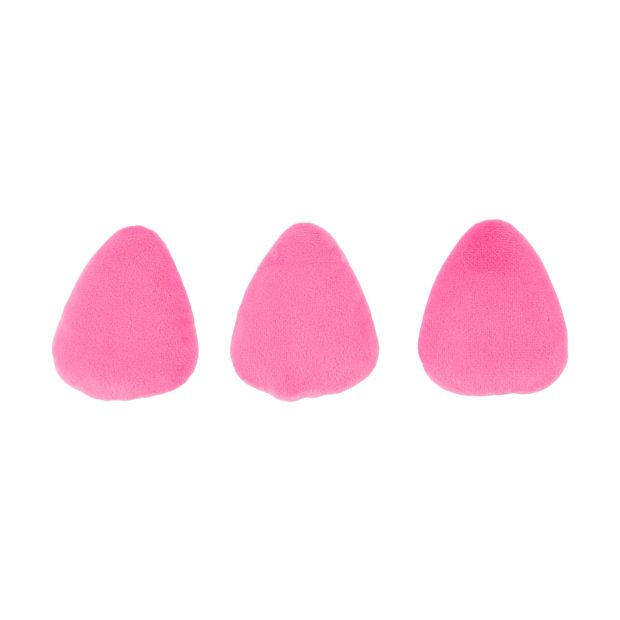 3 Pack Double Sided Powder Puff, Pink - OXX Cosmetics
