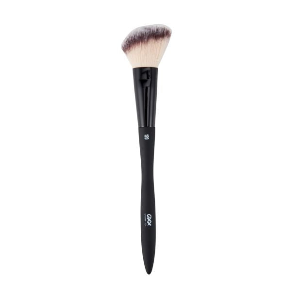 Angled Blush & Contour Brush, Black - OXX Cosmetics
