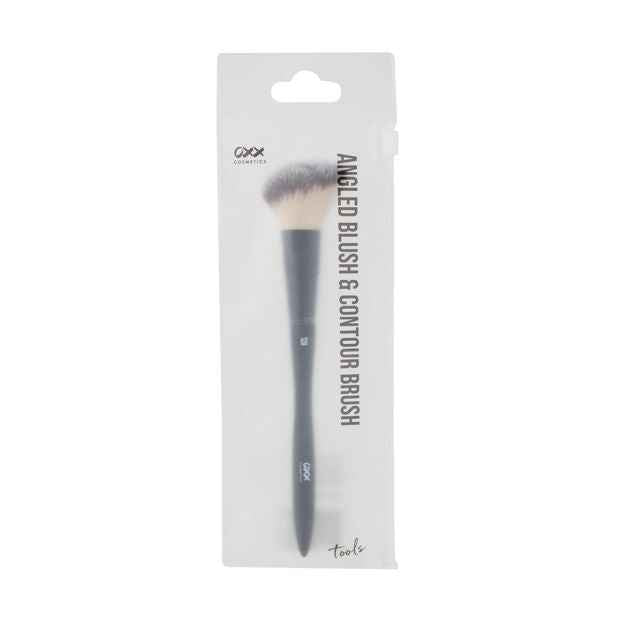Angled Blush & Contour Brush, Black - OXX Cosmetics
