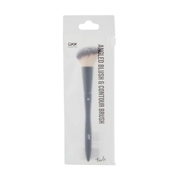 Angled Blush & Contour Brush, Black - OXX Cosmetics
