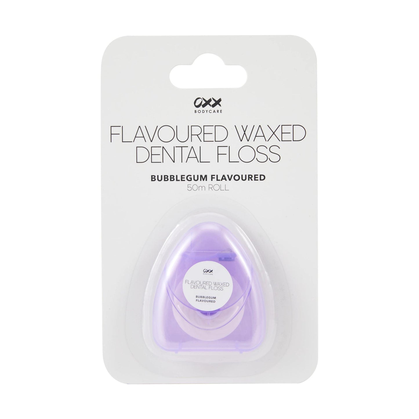 OXX Bodycare Flavoured Waxed Dental Floss Roll - Bubblegum Flavoured