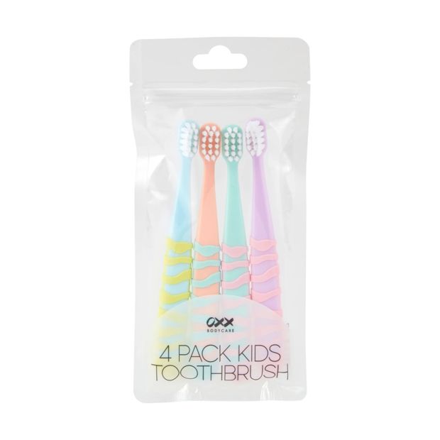 4 Pack Kids Toothbrush - OXX Bodycare