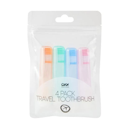 4 Pack Travel Toothbrush - OXX Bodycare