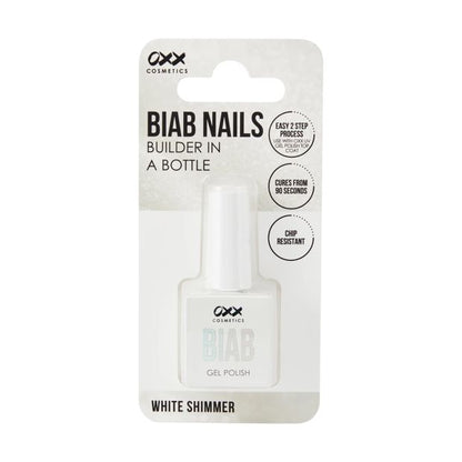 BIAB Nails Builder in a Bottle White Shimmer - OXX Cosmetics