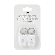 OXX Bodycare 2 Pack Waxed Dental Floss Keychains - Mint Flavoured