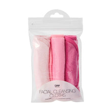 OXX Skincare 3 Pack Facial Cleansing Cloths - Bright Pink, Rose Red and Light Pink