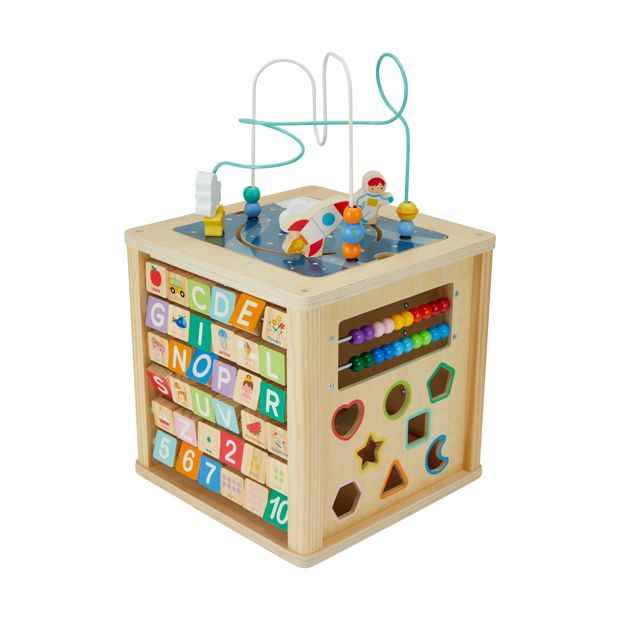 Wooden Activity Station - 13 Piece Play Set