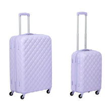 2 Piece Quilted Hard Case Set, Lilac - Anko