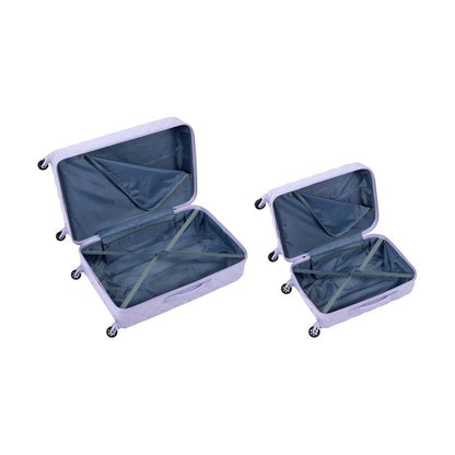2 Piece Quilted Hard Case Set, Lilac - Anko