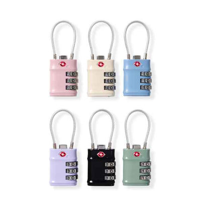 Flexible TSA Travel Lock, Assorted - Anko