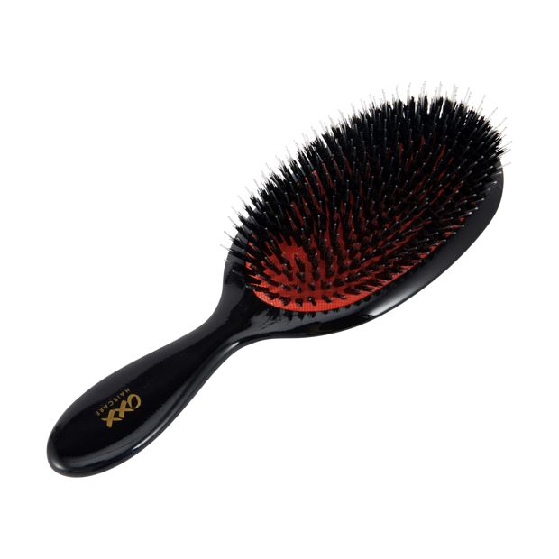 Styling Multi Bristle Oval Paddle Brush, Black and Orange - OXX Haircare