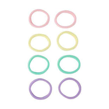8 Piece Ponytailers, Purple, Pink, Yellow and Green - OXX Haircare