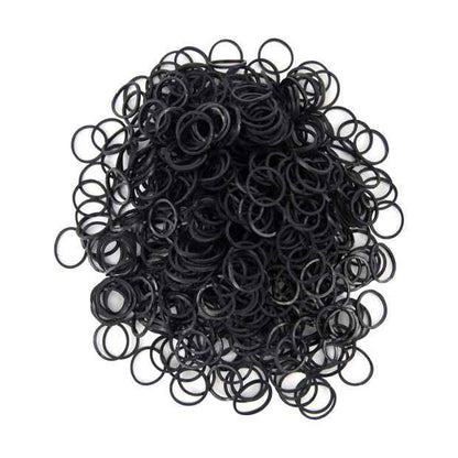 800 Piece Poly Band Pack, Black - OXX Haircare