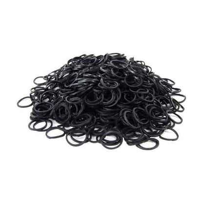 800 Piece Poly Band Pack, Black - OXX Haircare