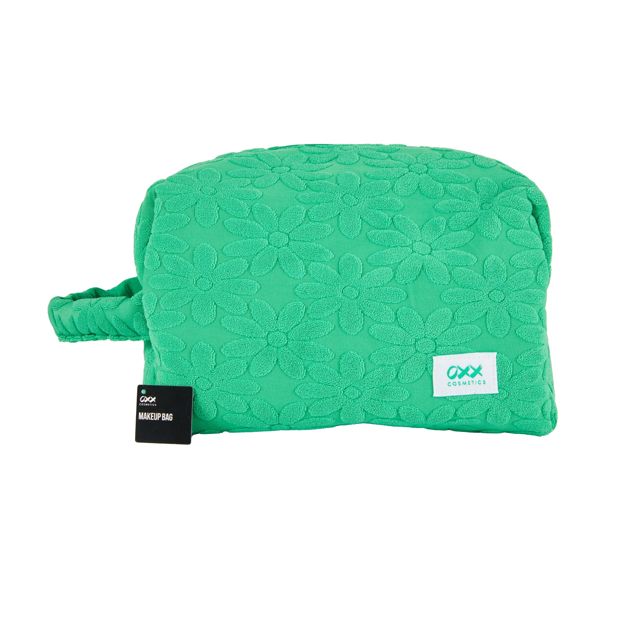 Makeup Bag, Large, Green - OXX Cosmetics