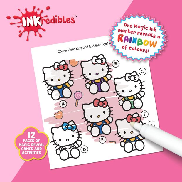 INKredibles Hello Kitty Mess Free Magic Ink Pictures! - Book