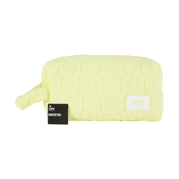 Makeup Bag, Small, Yellow - OXX Cosmetics