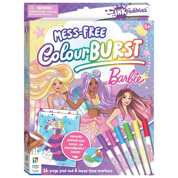 INKredibles Mess-Free ColourBurst Barbie Activity Kit - Book
