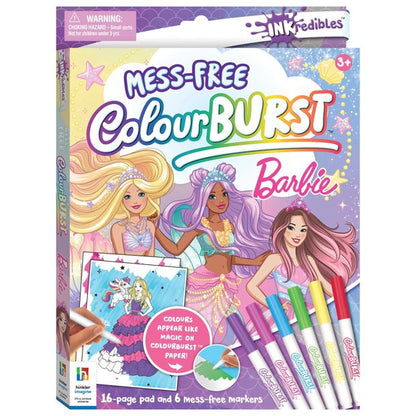 INKredibles Mess-Free ColourBurst Barbie Activity Kit - Book